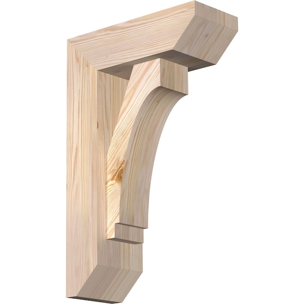 Ekena Millwork Imperial Slat Smooth Bracket w/ Offset Brace, Douglas Fir, 5 1/2"W x 14"D x 22"H BKT0604X14X22IMP06SDF - main